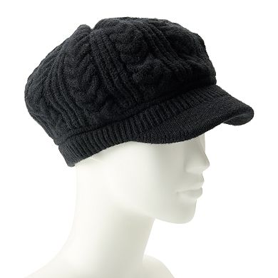 Women's Nine West Slouchy Cable Knit Cabbie Hat