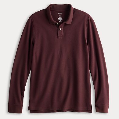 Men's Sonoma Goods For Life Adaptive Long Sleeve Pique Polo