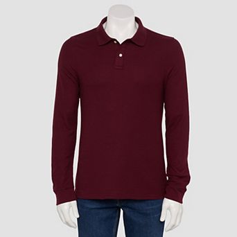 Men's Sonoma Goods For Life® Adaptive Long Sleeve Pique Polo