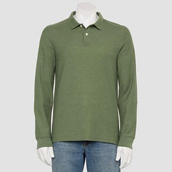 Men's Sonoma Goods For Life® Adaptive Long Sleeve Pique Polo