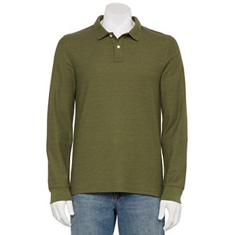 Men's Sonoma Goods For Life® Adaptive Long Sleeve Pique Polo