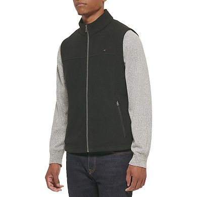 Big & Tall Tommy Hilfiger Fleece Vest with Stand Collar