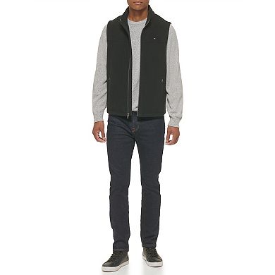 Big & Tall Tommy Hilfiger Fleece Vest with Stand Collar