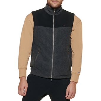 Big & Tall Tommy Hilfiger Fleece Vest with Stand Collar