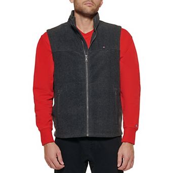 Big & Tall Tommy Hilfiger Fleece Vest with Stand Collar