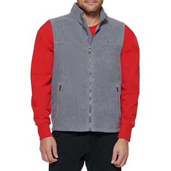 Big & Tall Tommy Hilfiger Fleece Vest with Stand Collar