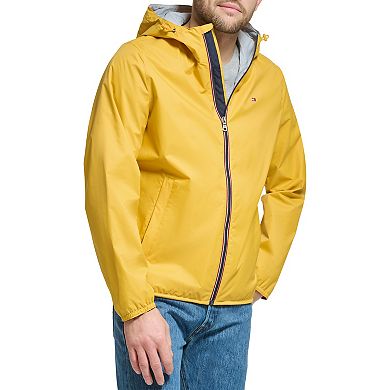 Men's Tommy Hilfiger Nylon Rain Slicker Jacket with Hood