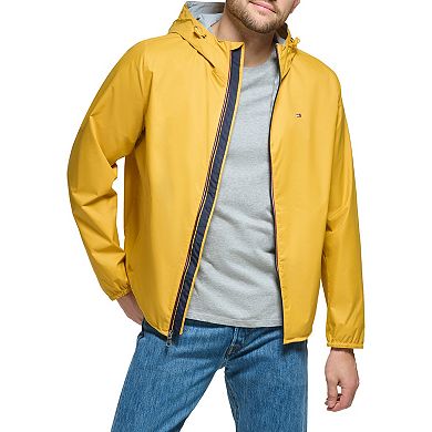 Men's Tommy Hilfiger Nylon Rain Slicker Jacket with Hood