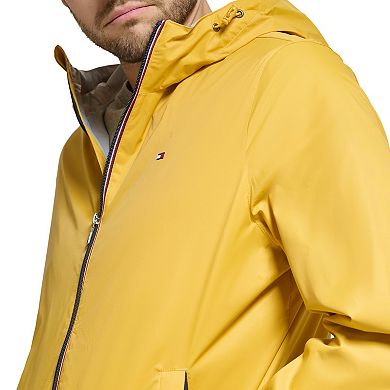 Men's Tommy Hilfiger Nylon Rain Slicker Jacket with Hood