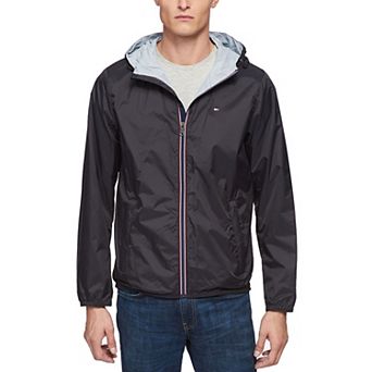 Men's Tommy Hilfiger Hooded Nylon Rain Slicker Jacket