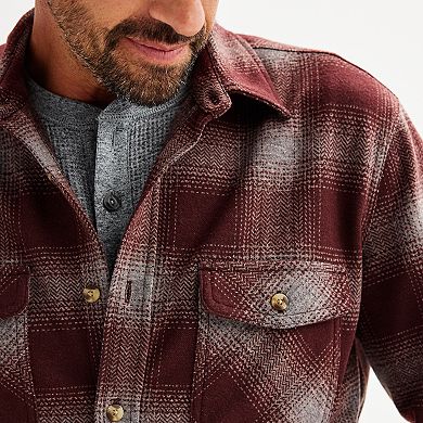 Men's Sonoma Goods For Life® Long Sleeve Supersoft Knit Button-Up Shirt