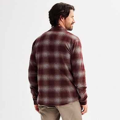Men's Sonoma Goods For Life® Long Sleeve Supersoft Knit Button-Up Shirt