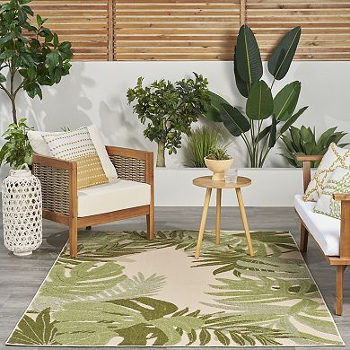 Nourison Aloha Tropical Palm Indoor / Outdoor Rug