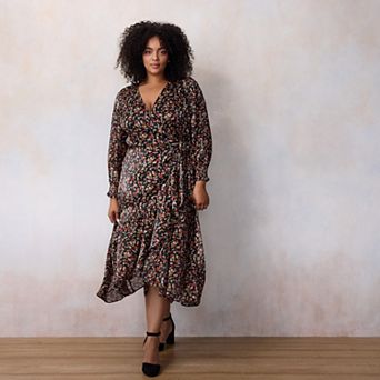 Plus Size LC Lauren Conrad Wrap Maxi Dress