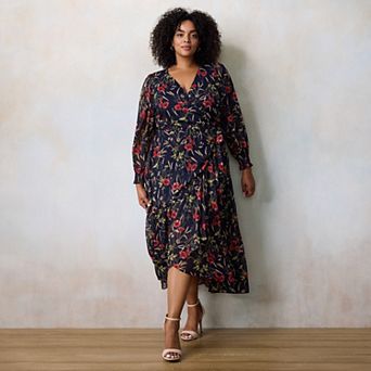 Plus Size LC Lauren Conrad Wrap Maxi Dress