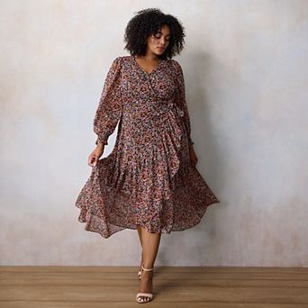 Plus Size LC Lauren Conrad Wrap Maxi Dress
