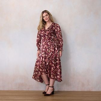 Plus Size LC Lauren Conrad Wrap Maxi Dress