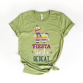 Fiesta Siesta Repeat Short Sleeve Graphic Tee