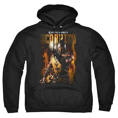 Mortal Kombat Scorpion Adult Pull Over Hoodie