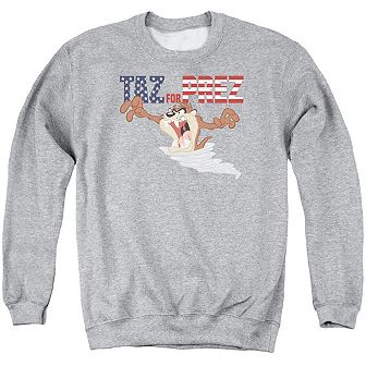 Looney Tunes Taz For Prez 3 Adult Crewneck Sweatshirt