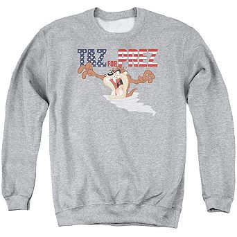 Looney Tunes Taz For Prez 3 Adult Crewneck Sweatshirt