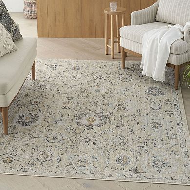 Nourison Oushak Home Vintage Floral Indoor Rug