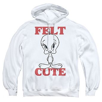 Looney Tunes Felt Cute Adult Pull Over Hoodie