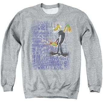 Looney Tunes Graffiti Duck Adult Crewneck Sweatshirt
