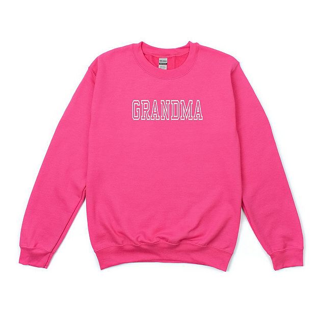 Embroidered Grandma Outline Sweatshirt