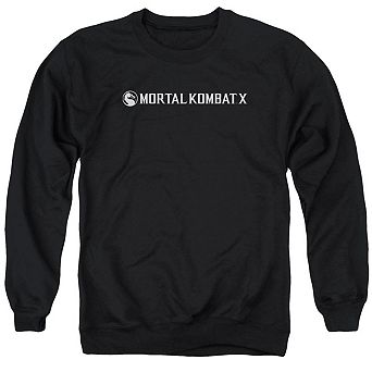 Mortal Kombat X Horizontal Logo Adult Crewneck Sweatshirt