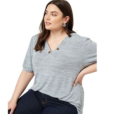 Knit V-neck Top main image 0