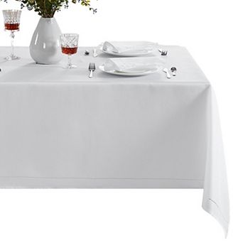 Elrene Home Fashions Alison Eyelet Punched Border Fabric Square/Rectangle Tablecloth