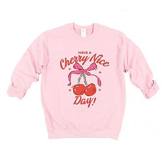 Coquette Cherry Nice Day Sweatshirt