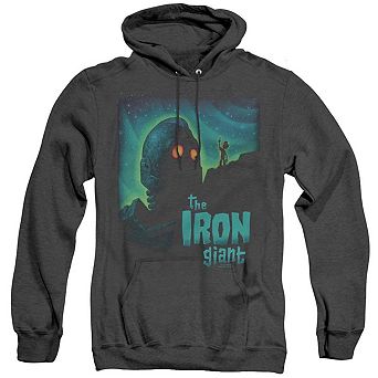 Iron Giant Look To The Stars Adult Heather Hoodie