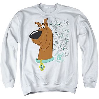 Scooby Doo Evolution Of Scooby Doo Adult Crewneck Sweatshirt