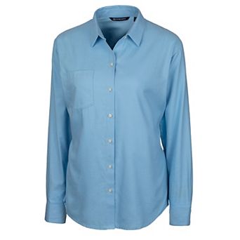 Cutter & Buck Womens Windward Twill Long Sleeve Shirt