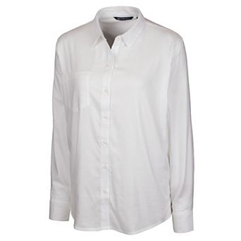 Cutter & Buck Womens Windward Twill Long Sleeve Shirt