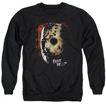 Friday The 13th Mask Of Death Adult Crewneck Sweatshirt