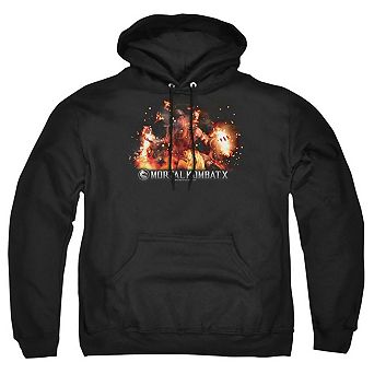 Mortal Kombat X Scorpio Flames Adult Pull Over Hoodie