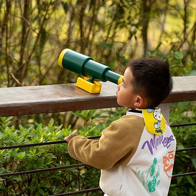 Green and Yellow Plastic Outdoor Gym Playground Pirate Ship Telescope, Binocular for Kids