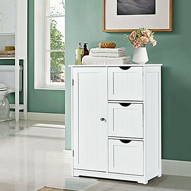 Floor Cabinet  With 3 Drawers And 1 Cupboard