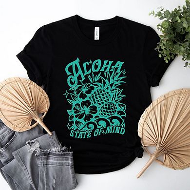 Aloha State Of Mind Pineapple Short Sleeve Graphic Tee