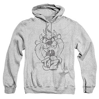 Looney Tunes Faded Taz Adult Pull Over Hoodie