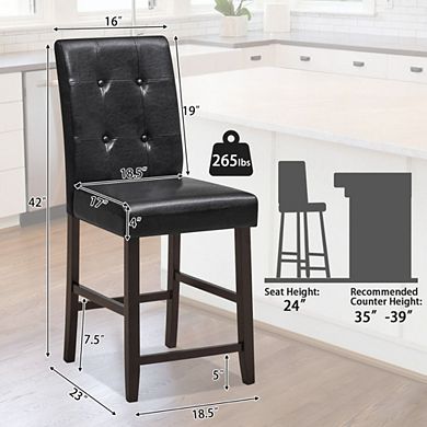 Hivvago Set Of 2 Bar Stools