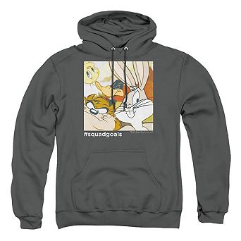 Looney Tunes Squad Goals Adult Pull Over Hoodie