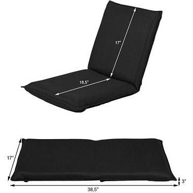 Adjustable 6 Positions Folding Lazy Floor Chair