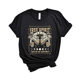 Free Spirit Butterfly Short Sleeve Graphic Tee