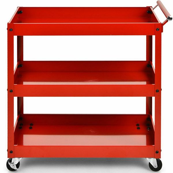 3tier Utility Cart Metal Mental Storage Service Trolley