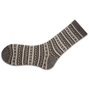 Flower Pattern Cotton Crew (mid-calf) Socks 2-pair Pack