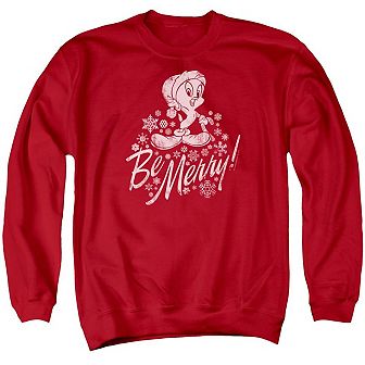 Looney Tunes Merry Tweety Adult Crewneck Sweatshirt